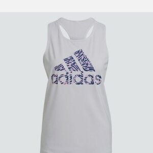 Adidas X Zoe Saldana Aeroready Tank Top White Size Medium Womens